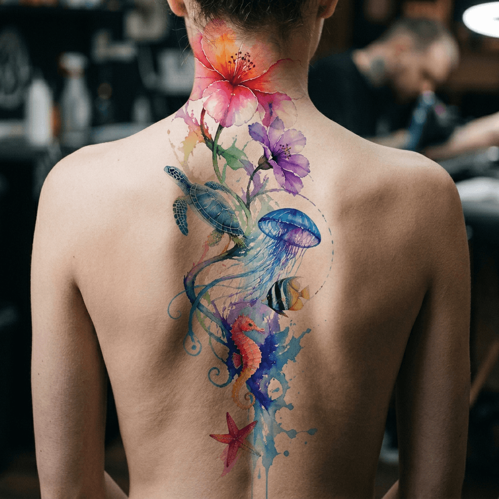 Тату эскиз: Tryon: back