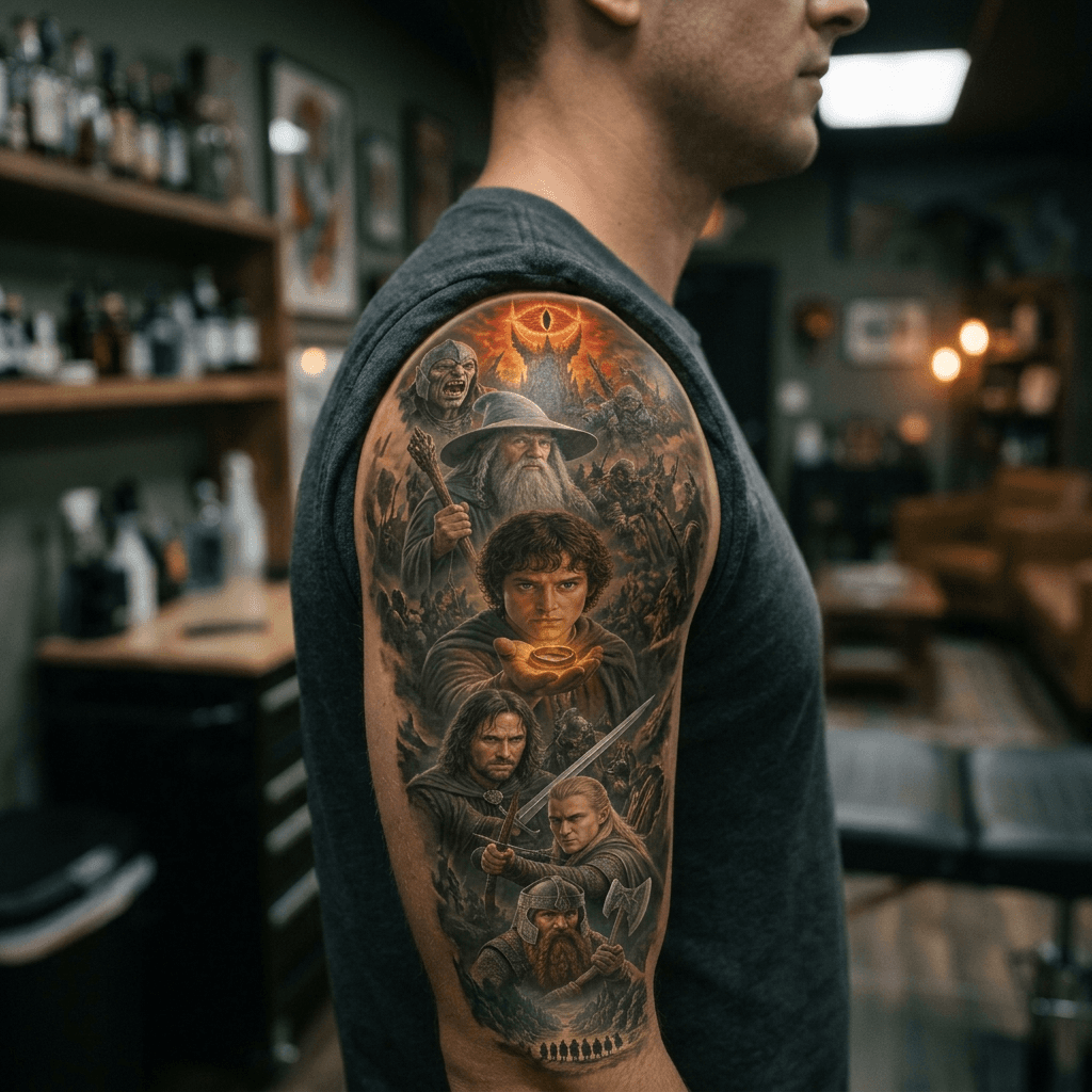 Тату эскиз: Tryon: shoulder