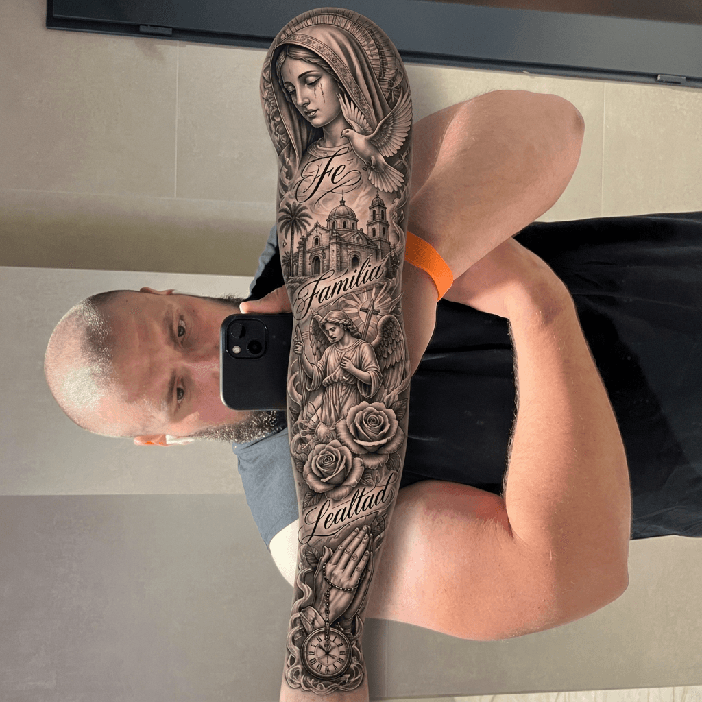 Тату эскиз: Tryon: sleeve