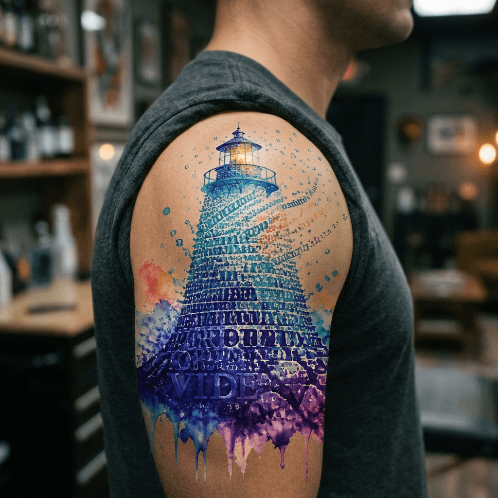 Тату эскиз: Tryon: shoulder