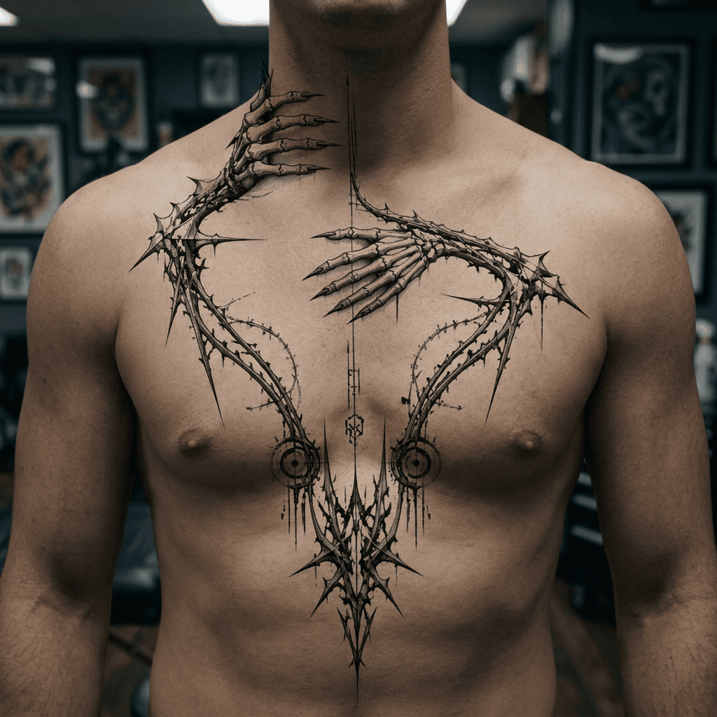 Тату эскиз: Tryon: chest