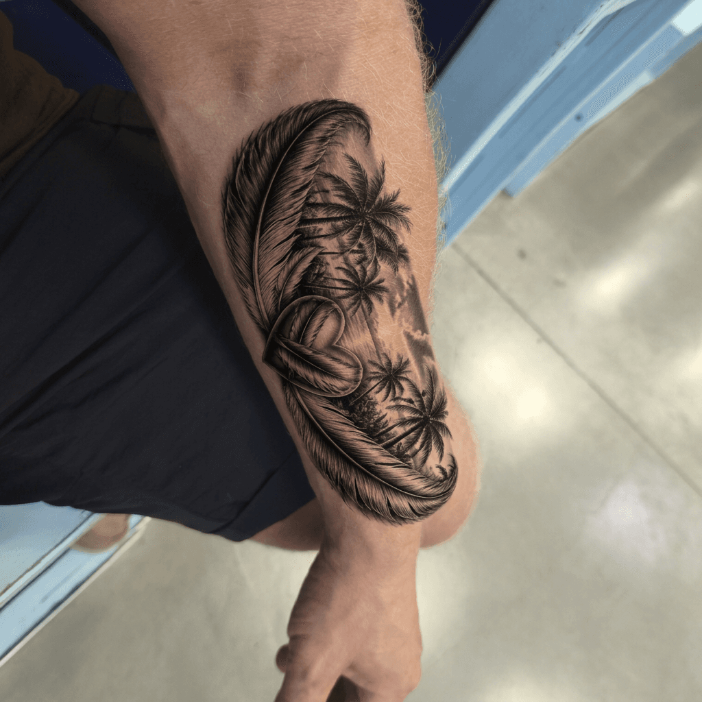 Тату эскиз: Tryon: forearm