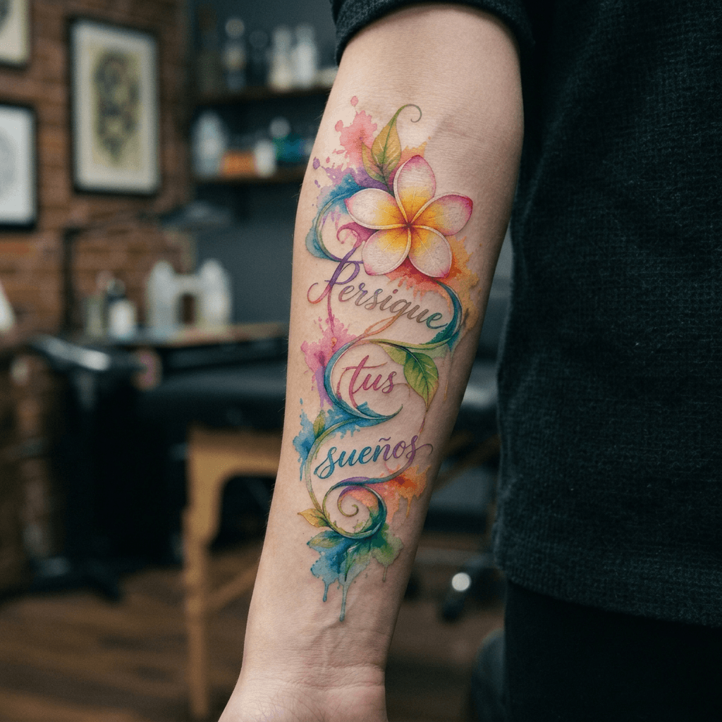 Тату эскиз: Tryon: forearm