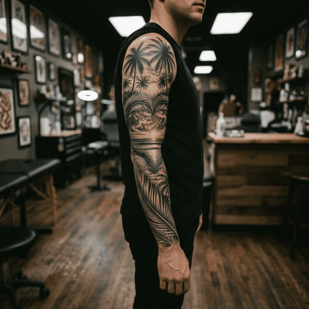 Тату эскиз: Tryon: sleeve