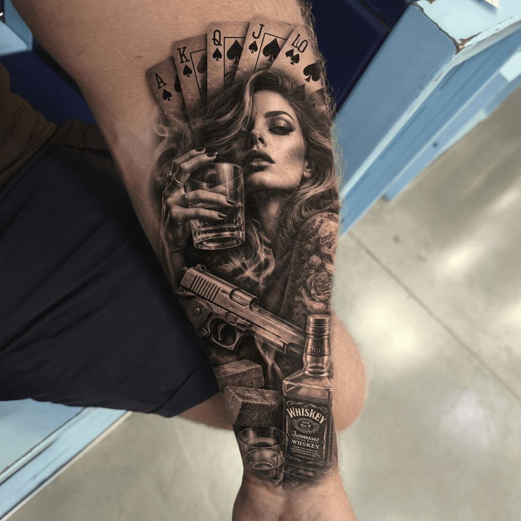 Тату эскиз: Tryon: sleeve
