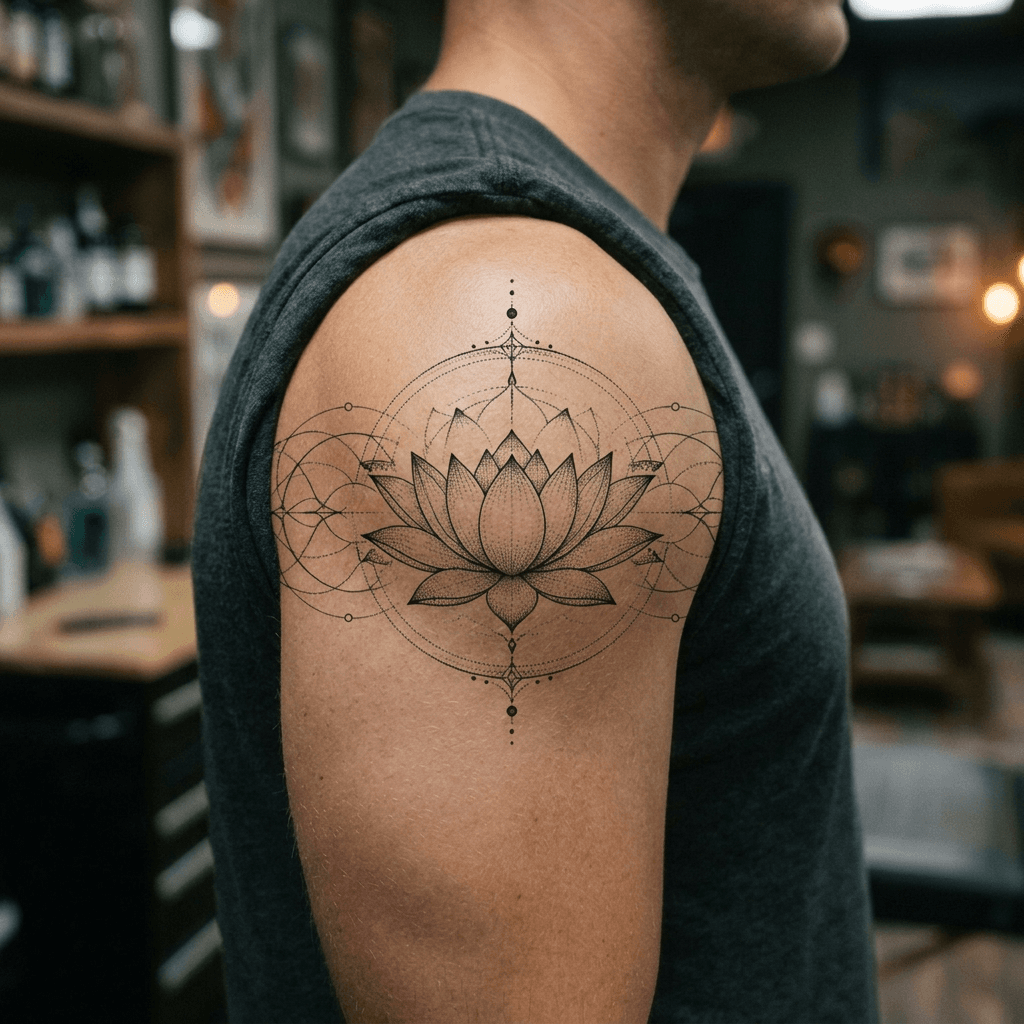 Тату эскиз: Tryon: shoulder