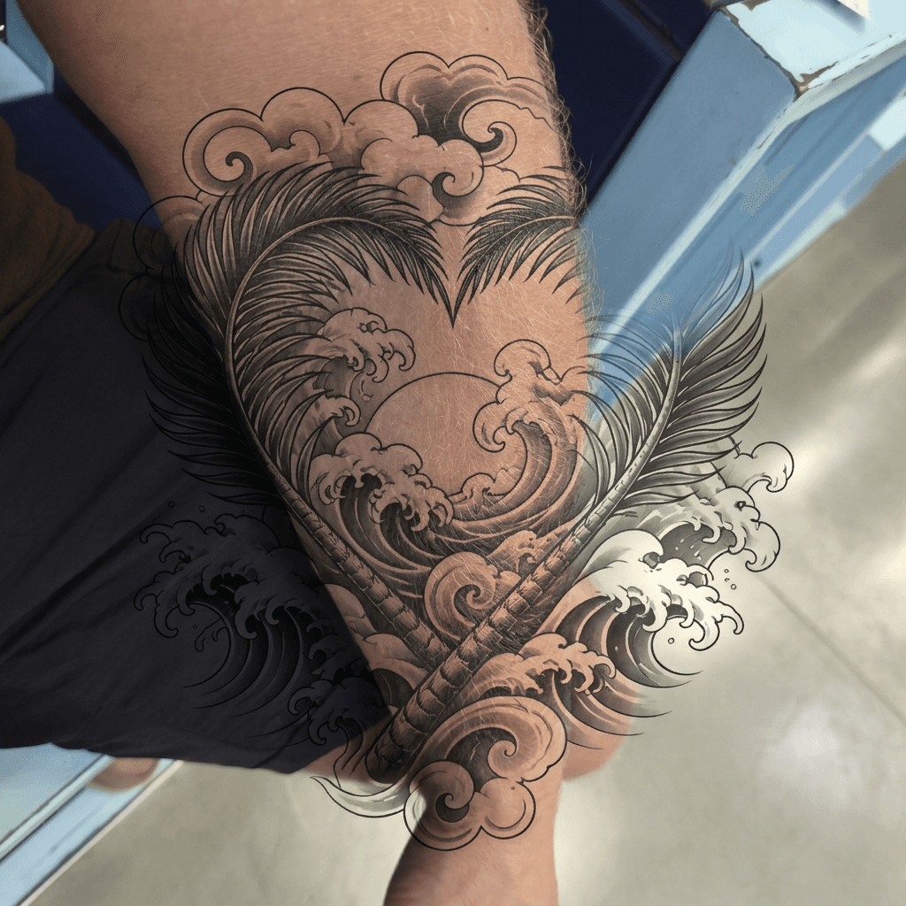 Тату эскиз: Tryon: sleeve