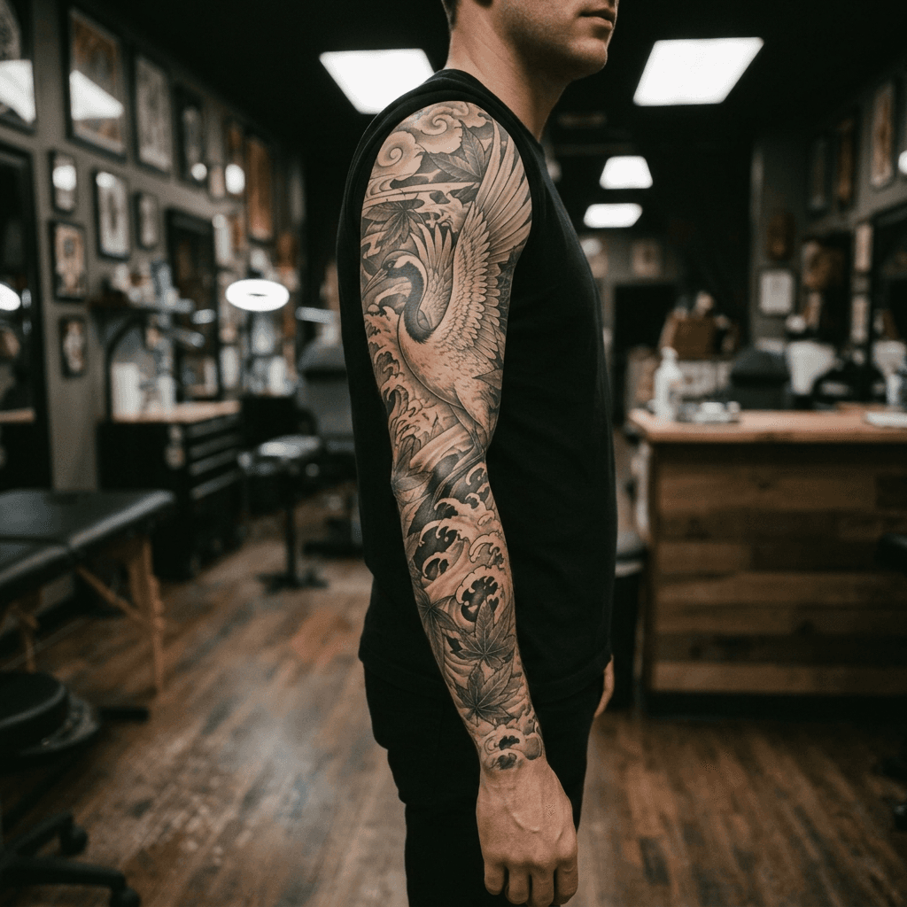 Тату эскиз: Tryon: sleeve