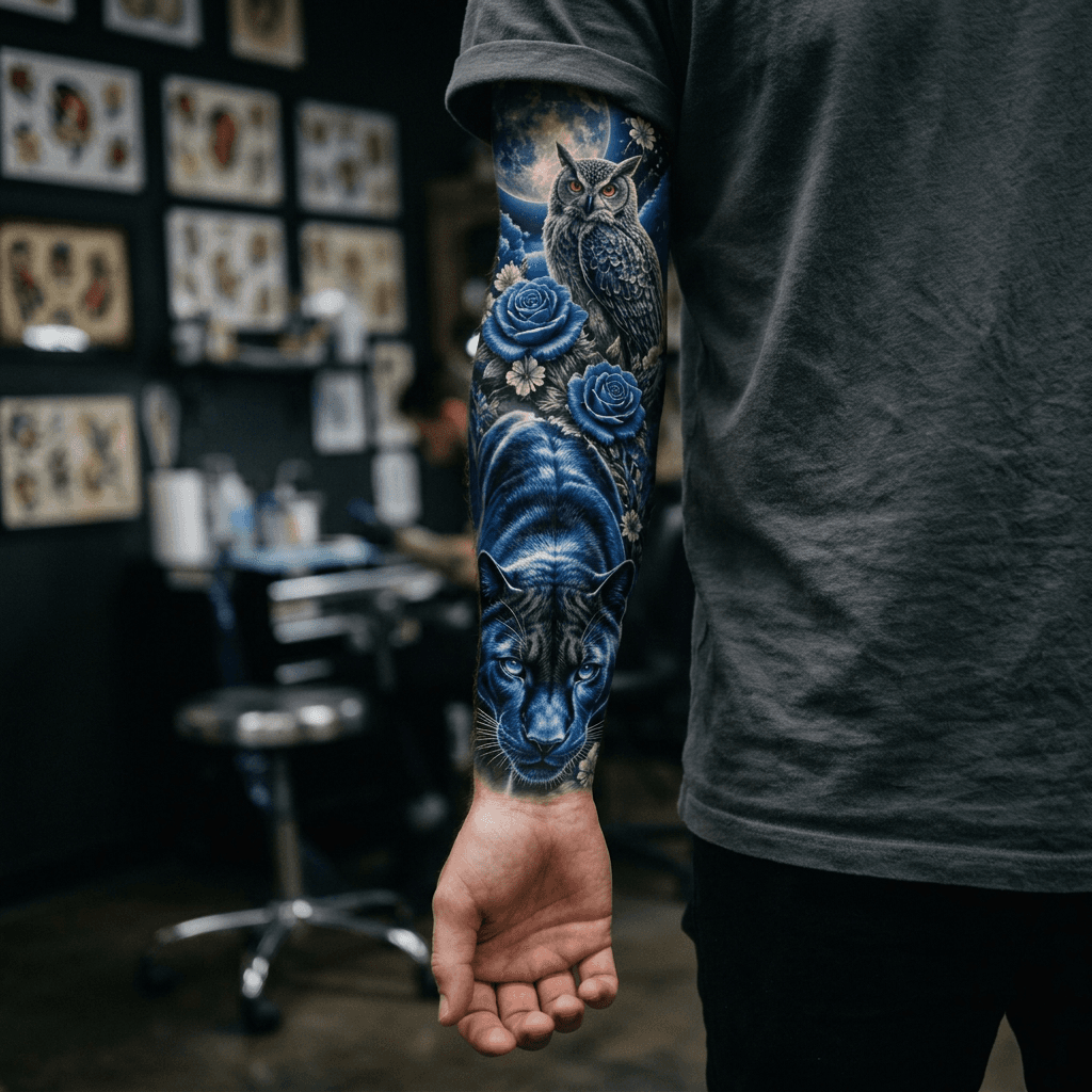 Тату эскиз: Tryon: forearm