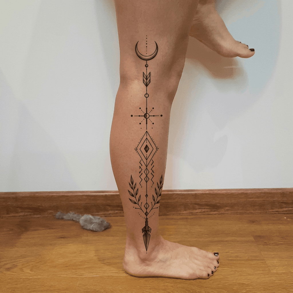 Тату эскиз: Tryon: shin