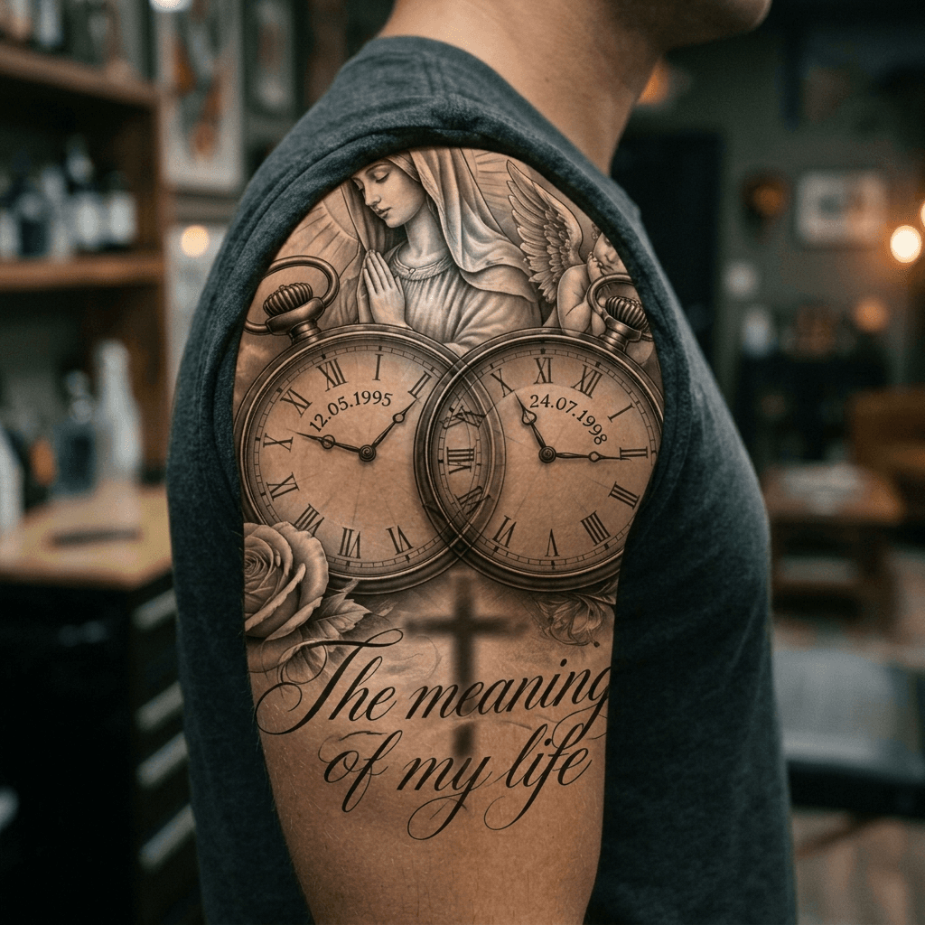 Тату эскиз: Tryon: shoulder