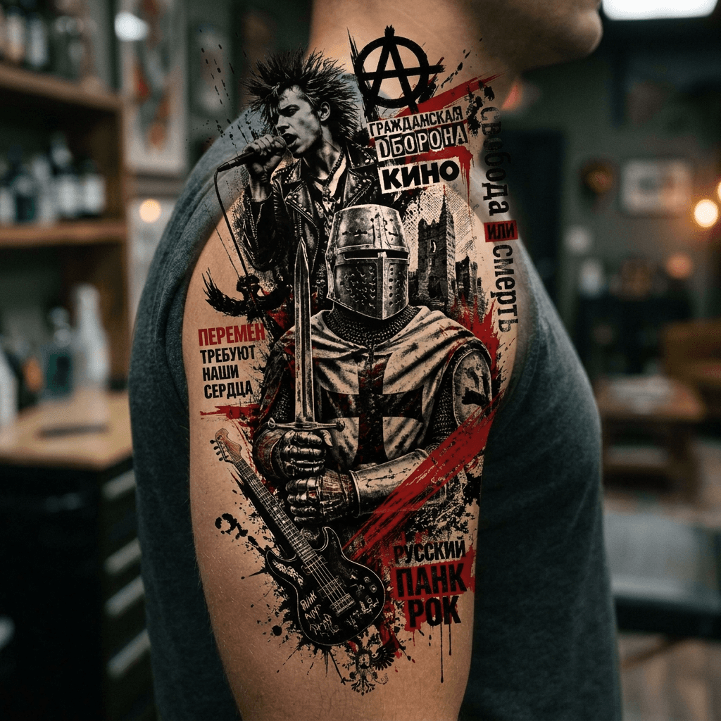 Тату эскиз: Tryon: shoulder