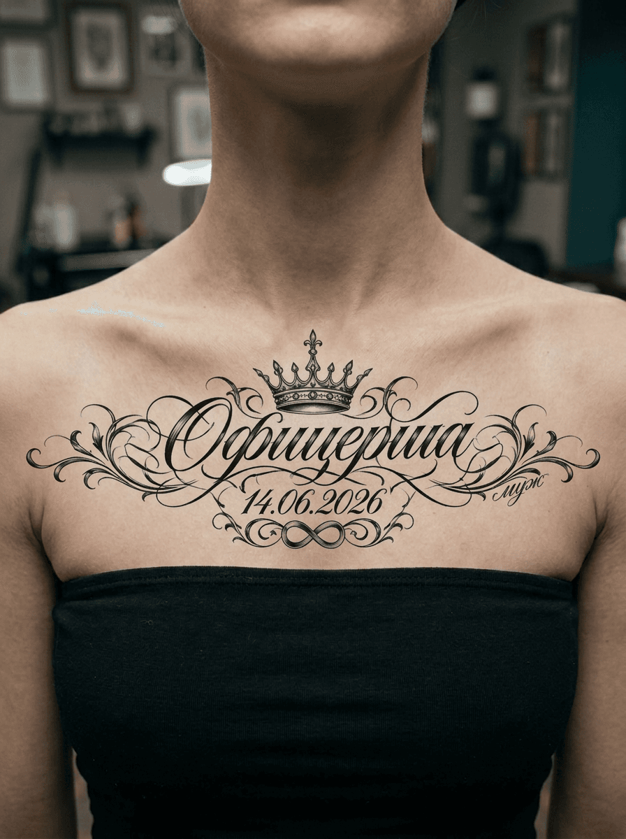 Тату эскиз: Tryon: chest
