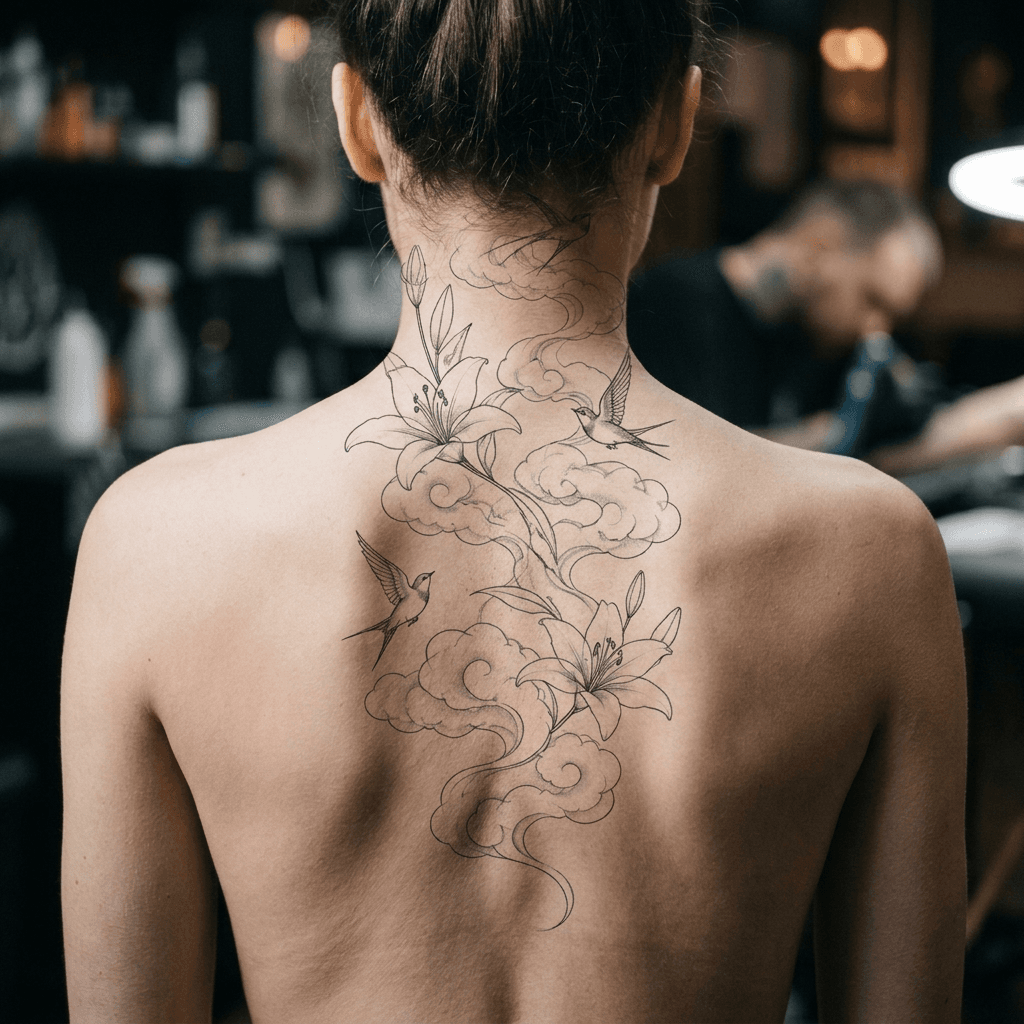 Тату эскиз: Tryon: back