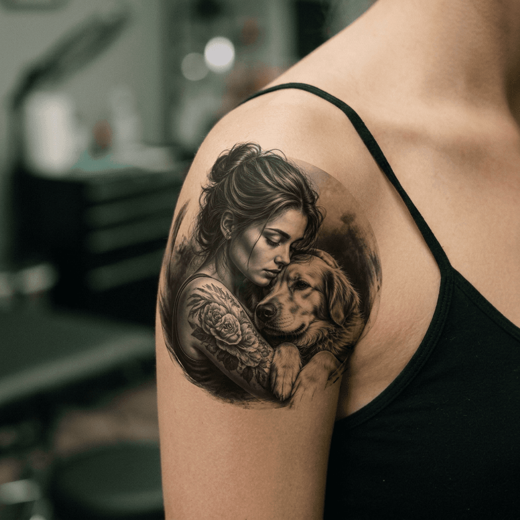 Тату эскиз: Tryon: shoulder