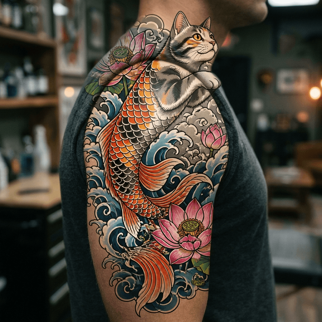 Тату эскиз: Tryon: shoulder