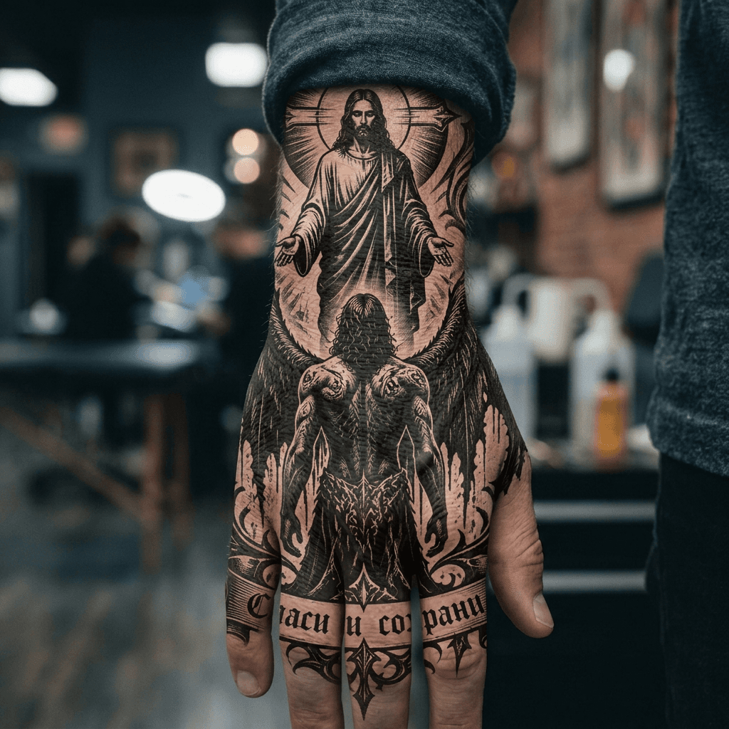 Тату эскиз: Tryon: wrist