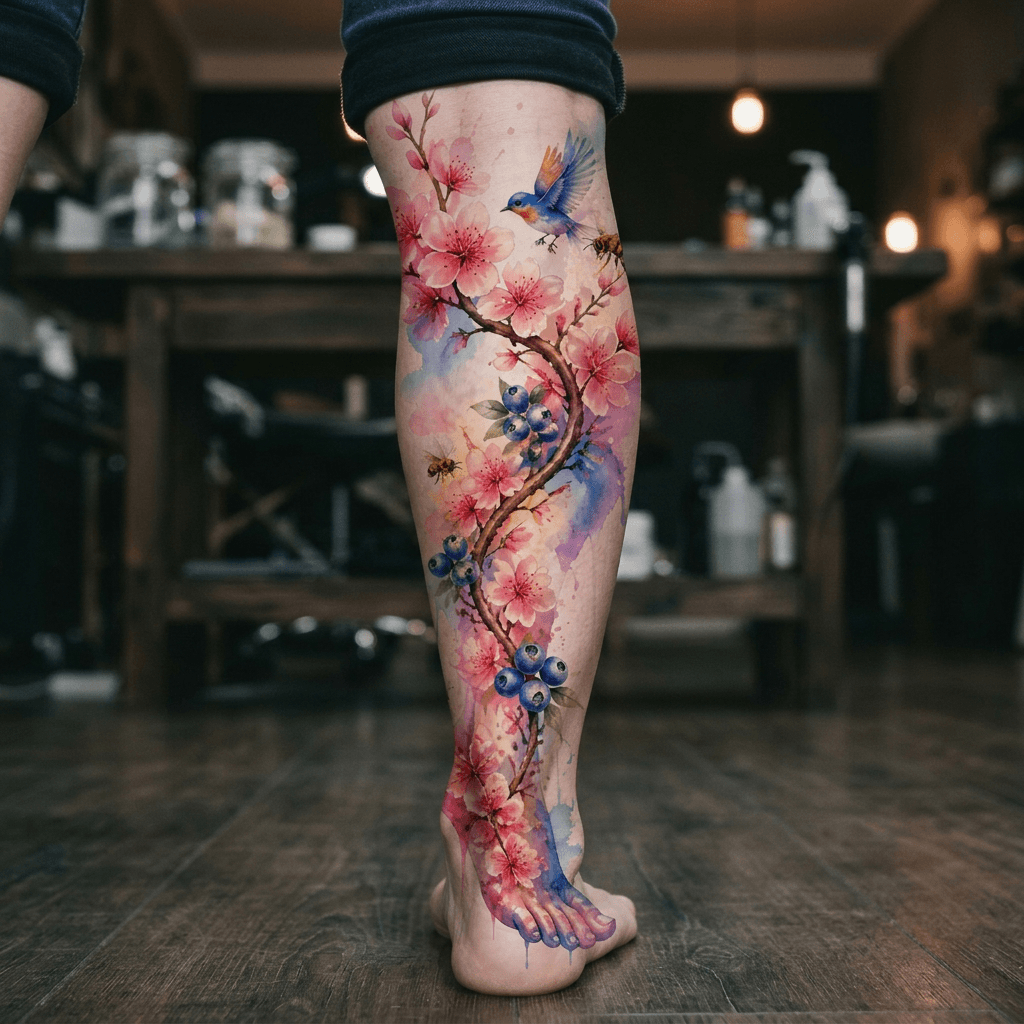 Тату эскиз: Tryon: shin