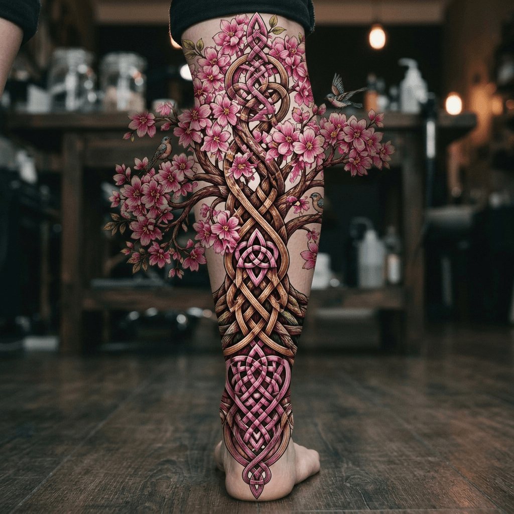 Тату эскиз: Tryon: shin