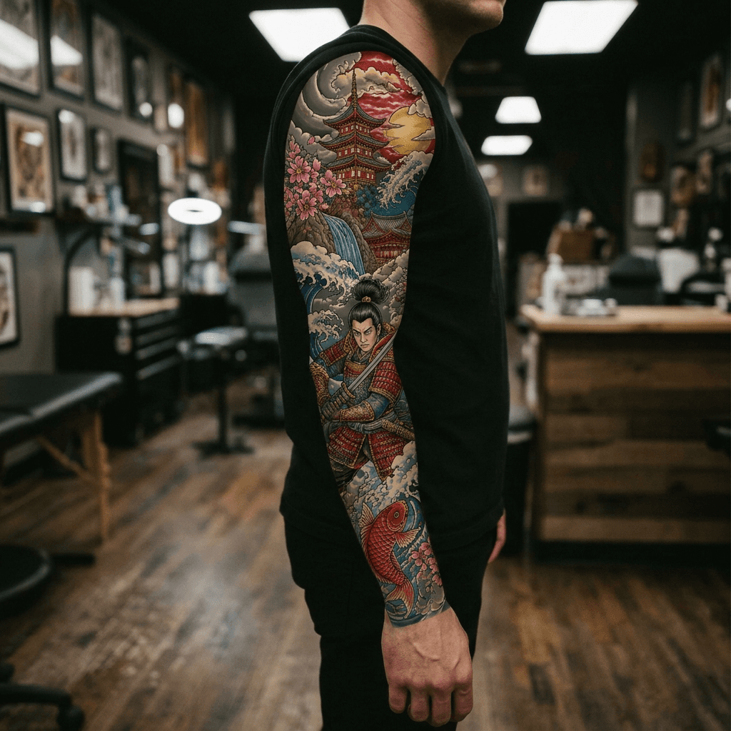 Тату эскиз: Tryon: sleeve