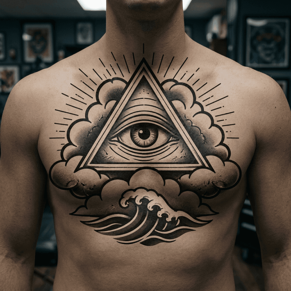 Тату эскиз: Tryon: chest