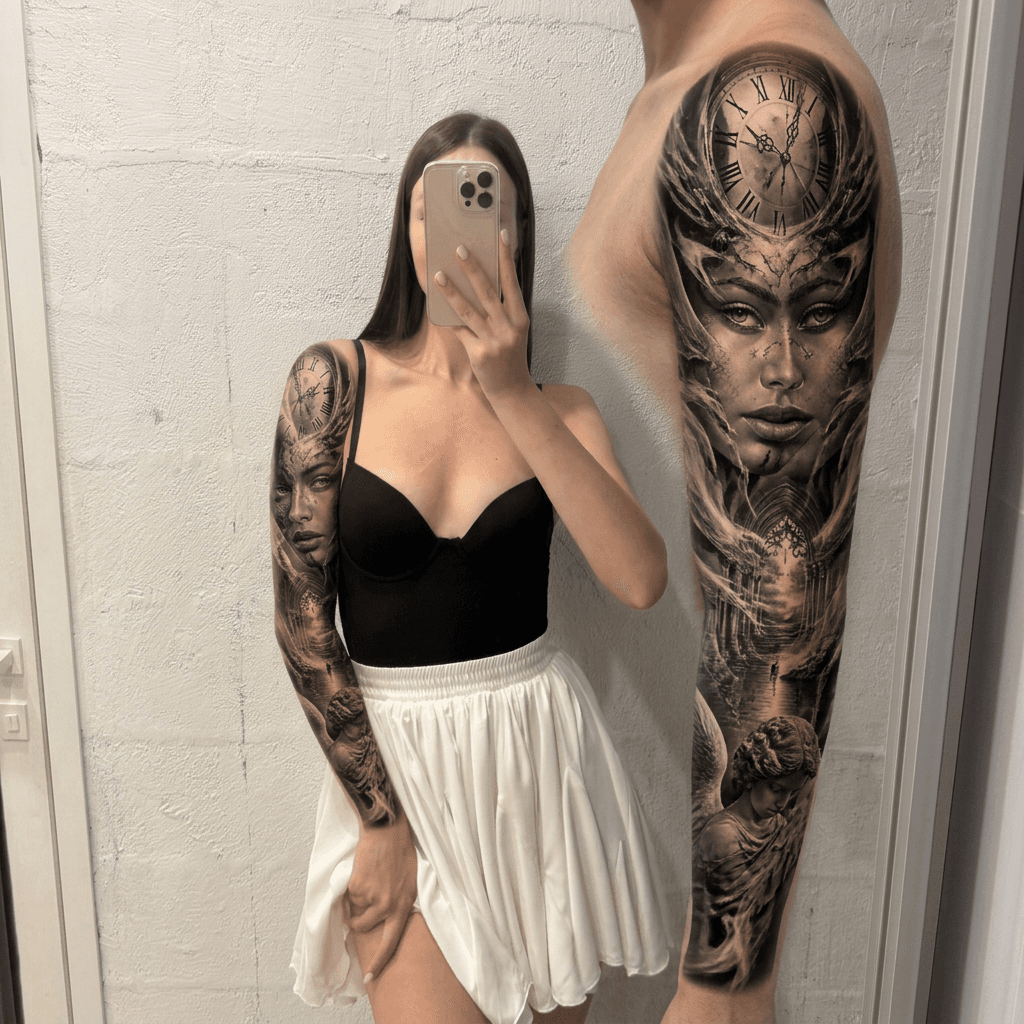 Тату эскиз: Tryon: shoulder