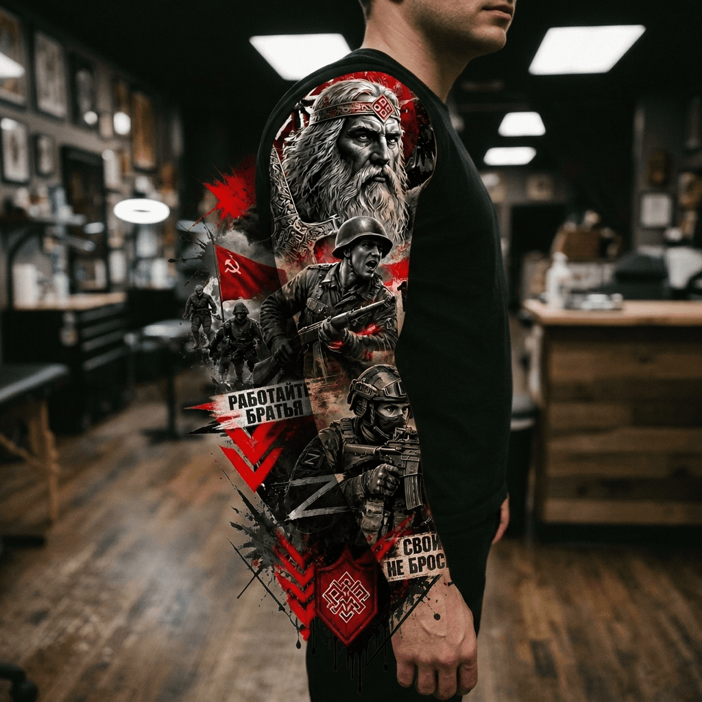 Тату эскиз: Tryon: sleeve