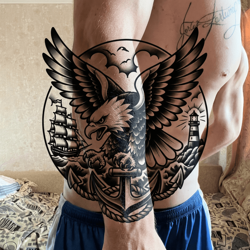 Тату эскиз: Tryon: forearm
