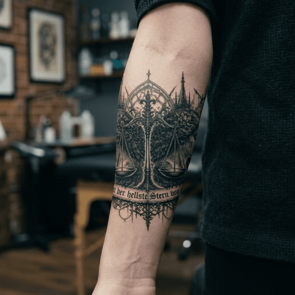 Тату эскиз: Tryon: forearm