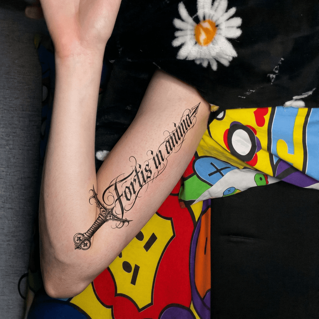 Тату эскиз: Tryon: forearm