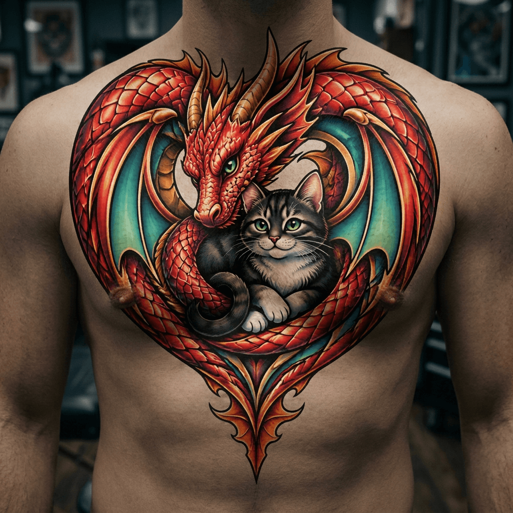 Тату эскиз: Tryon: chest