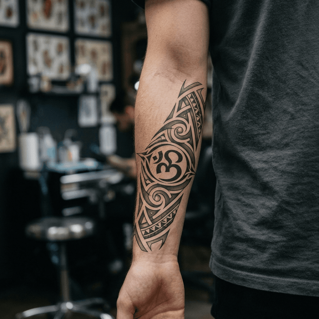 Тату эскиз: Tryon: forearm