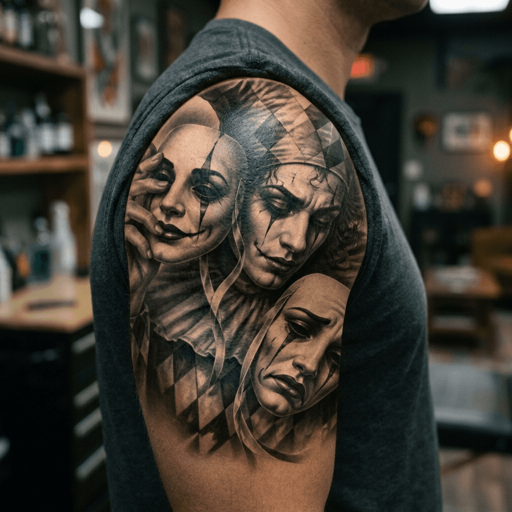 Тату эскиз: Tryon: shoulder