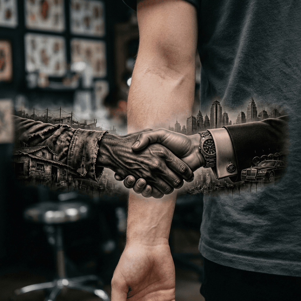 Тату эскиз: Tryon: forearm