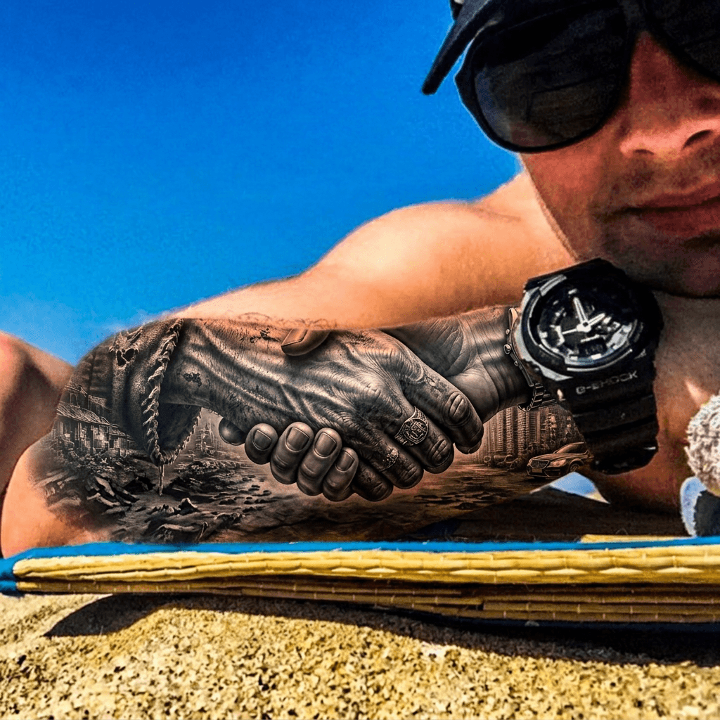 Тату эскиз: Tryon: forearm