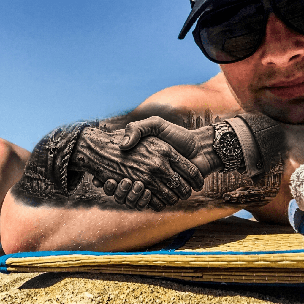 Тату эскиз: Tryon: forearm