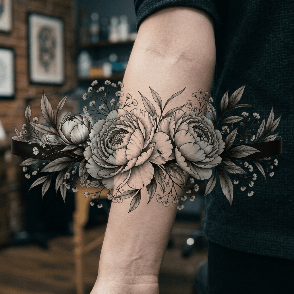 Тату эскиз: Tryon: forearm