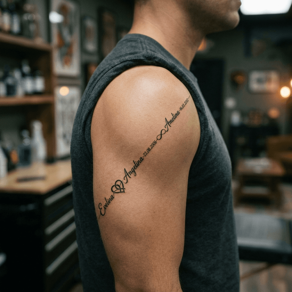 Тату эскиз: Tryon: shoulder