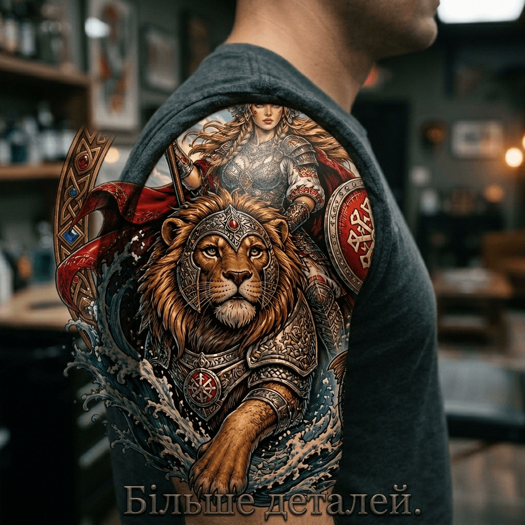 Тату эскиз: Tryon: shoulder