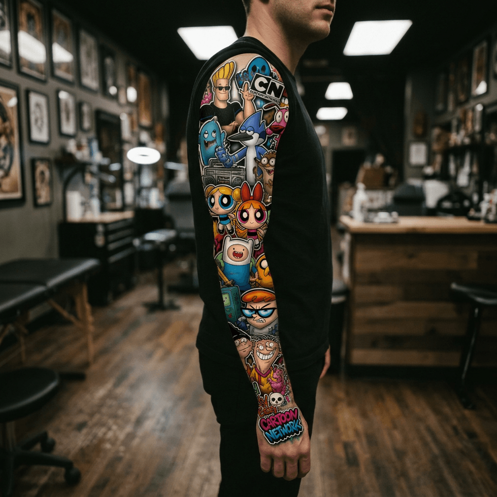 Тату эскиз: Tryon: sleeve