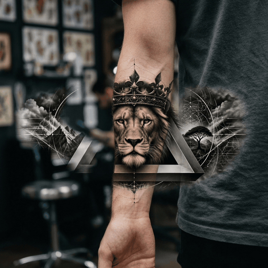 Тату эскиз: Tryon: forearm