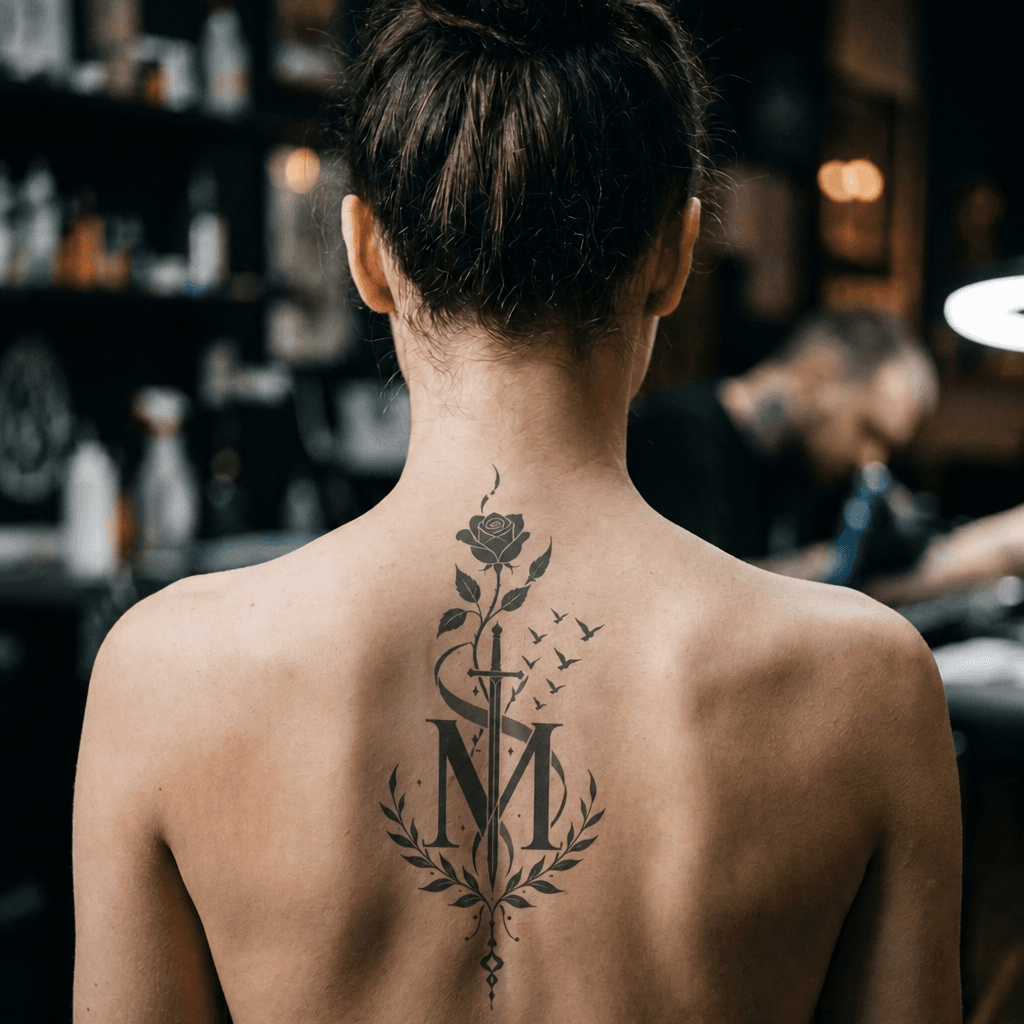 Тату эскиз: Tryon: back
