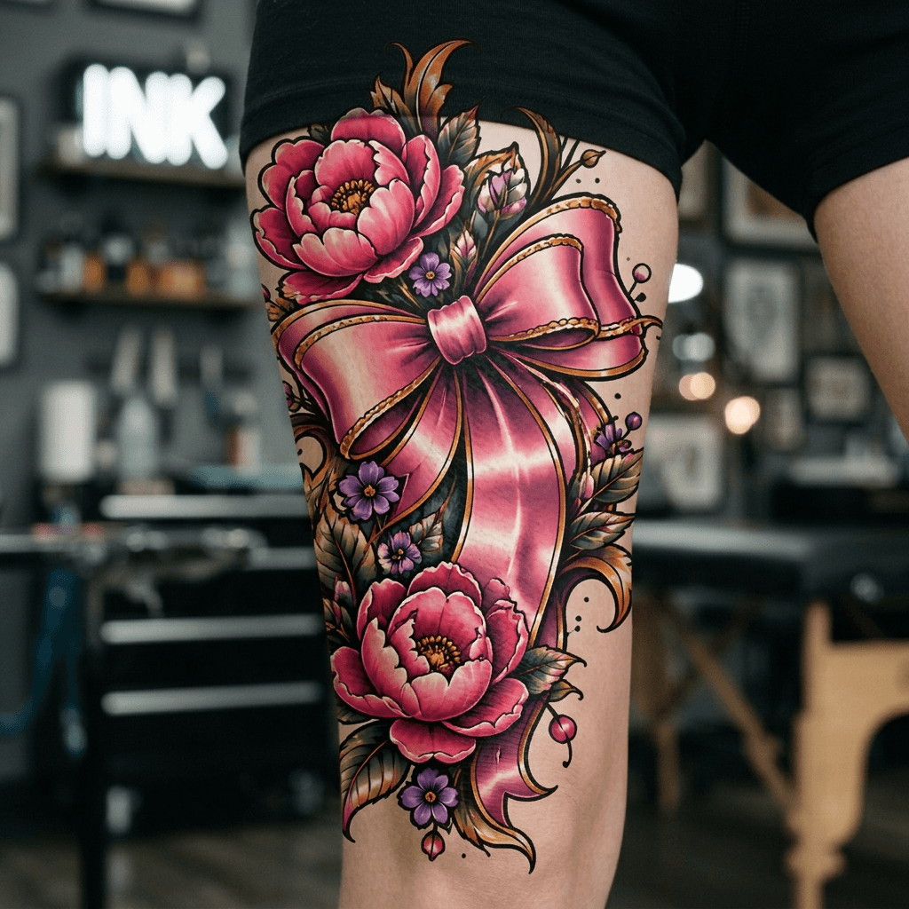 Тату эскиз: Tryon: thigh