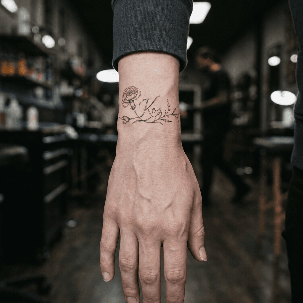Тату эскиз: Tryon: wrist