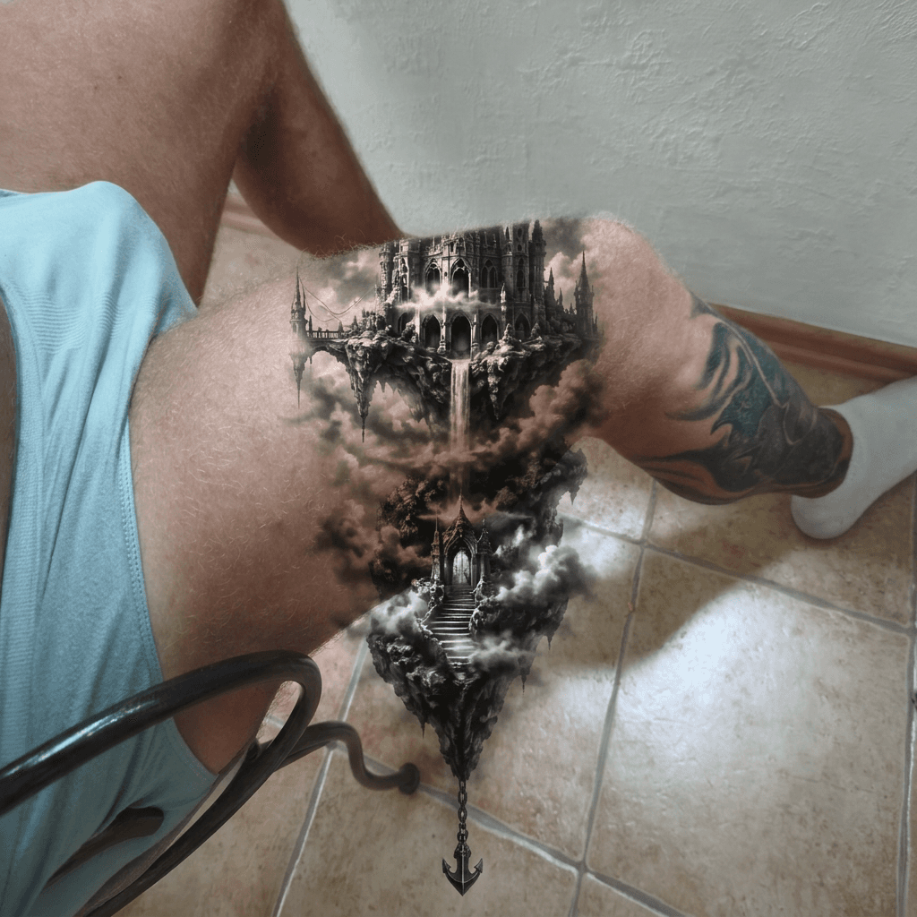 Тату эскиз: Tryon: forearm