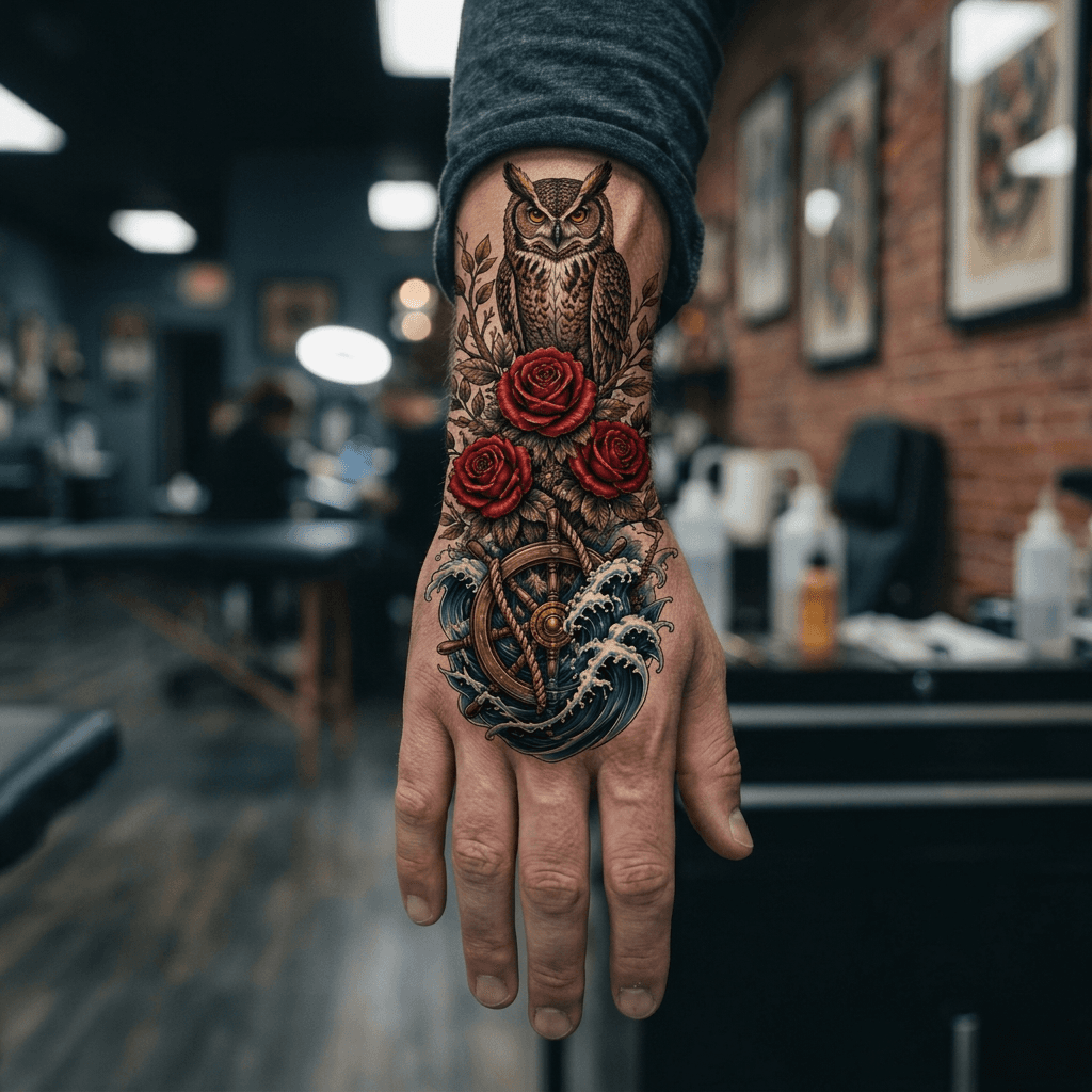 Тату эскиз: Tryon: wrist