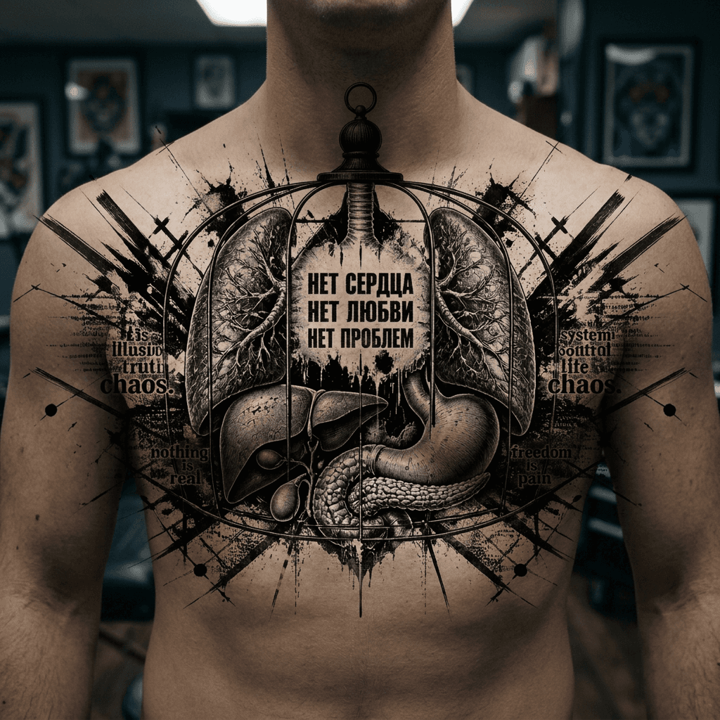 Тату эскиз: Tryon: chest