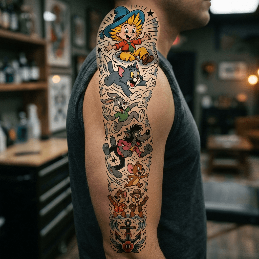 Тату эскиз: Tryon: shoulder