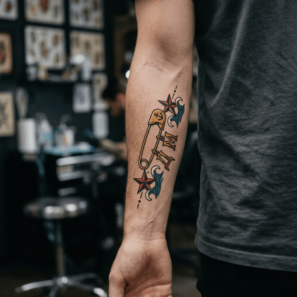 Тату эскиз: Tryon: forearm