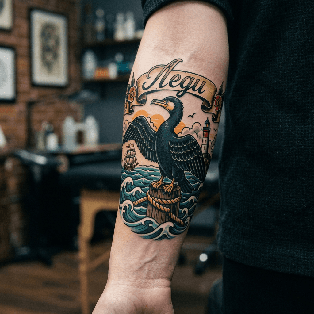 Тату эскиз: Tryon: forearm